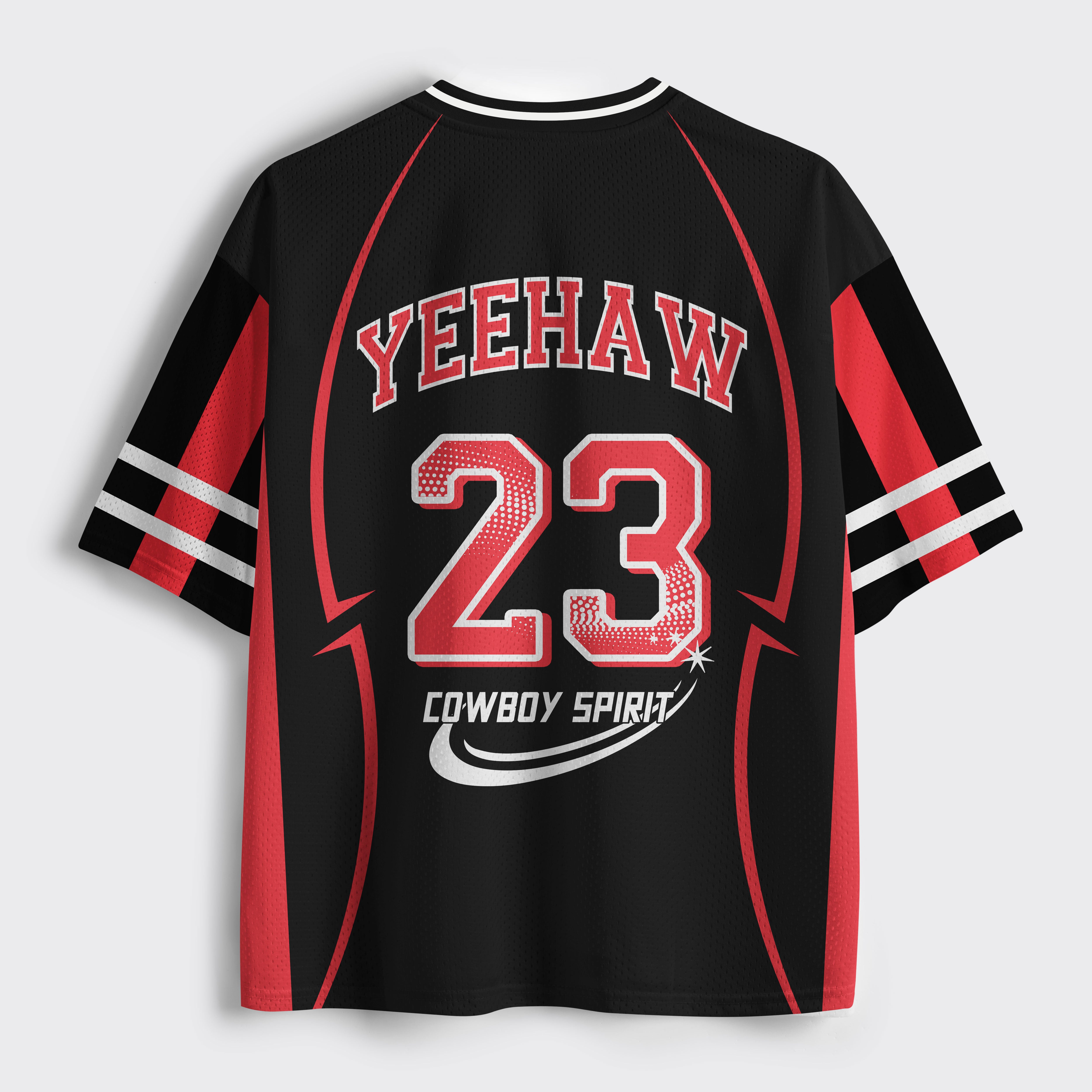 Personalized Yeehaw Cowboy Spirit Mesh Jersey