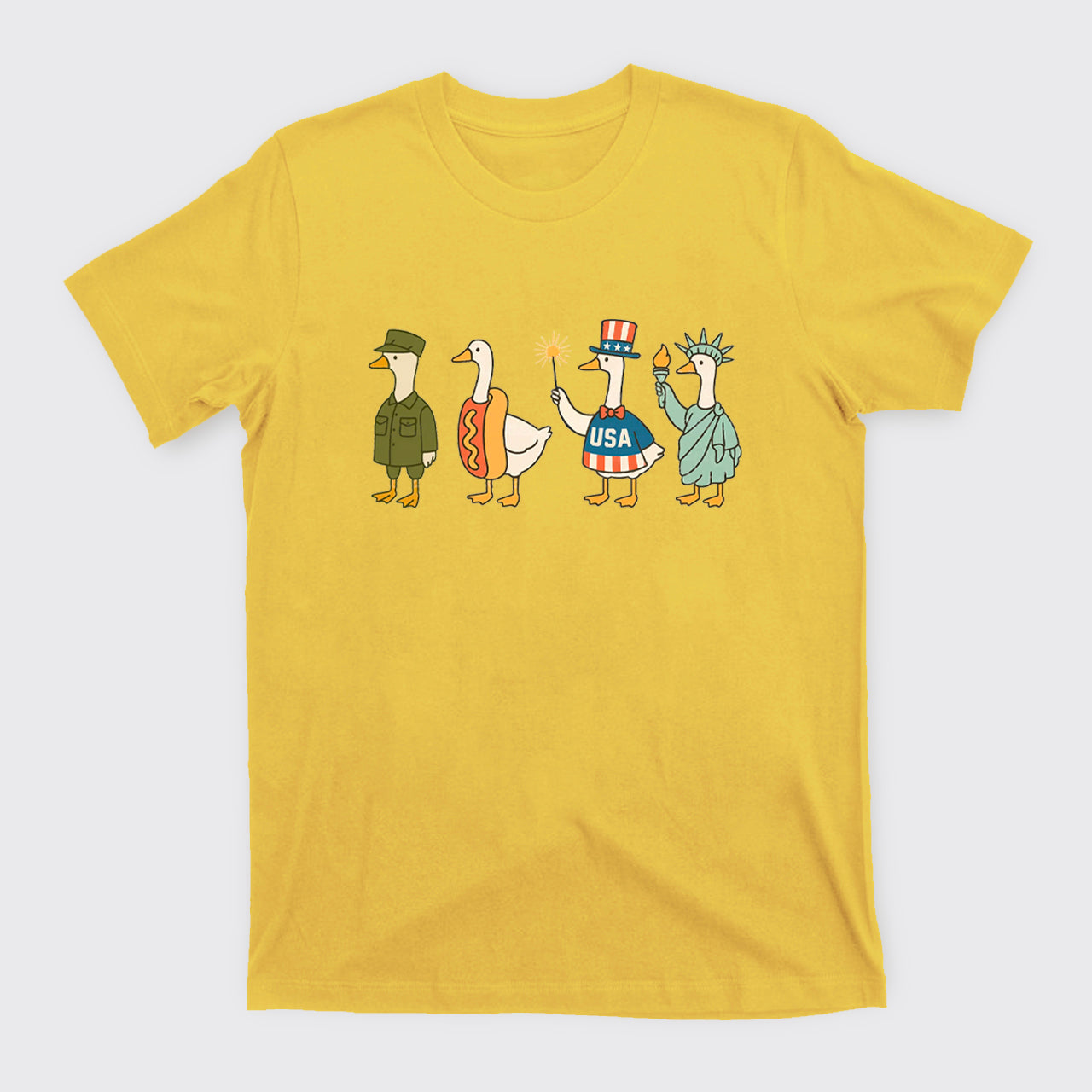4th Of July-Patriotic Goose T-Shirts