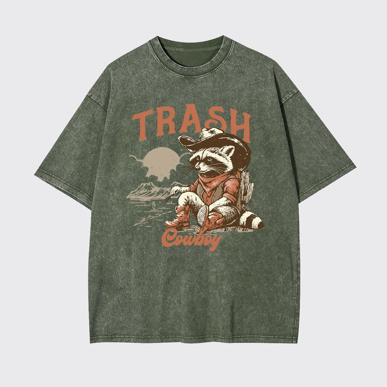Funny Trash Raccoon Garment-dye Tees
