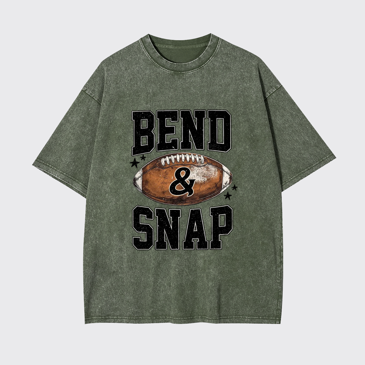Bend and Snap Football Garment-dye Tees