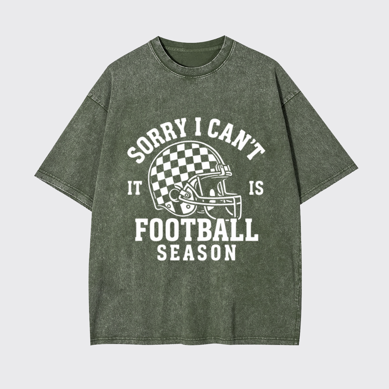 Sorry I Can't It Is Football Season Garment-dye Tees