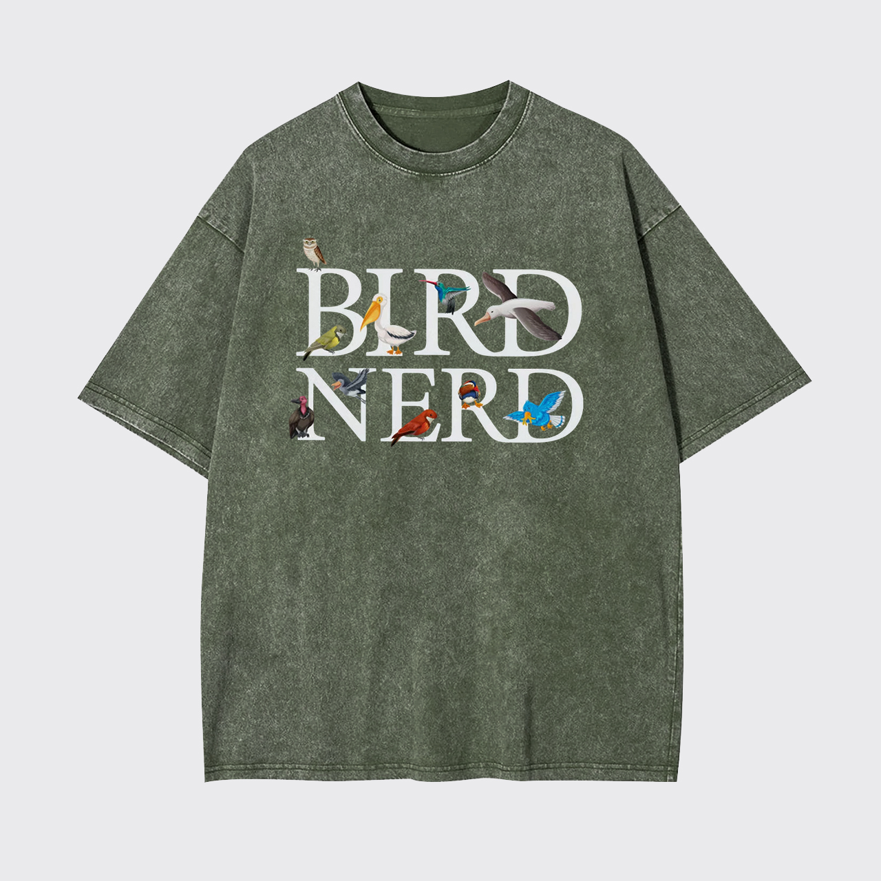 Bird Nerd Bird Watcher Garment-dye Tees