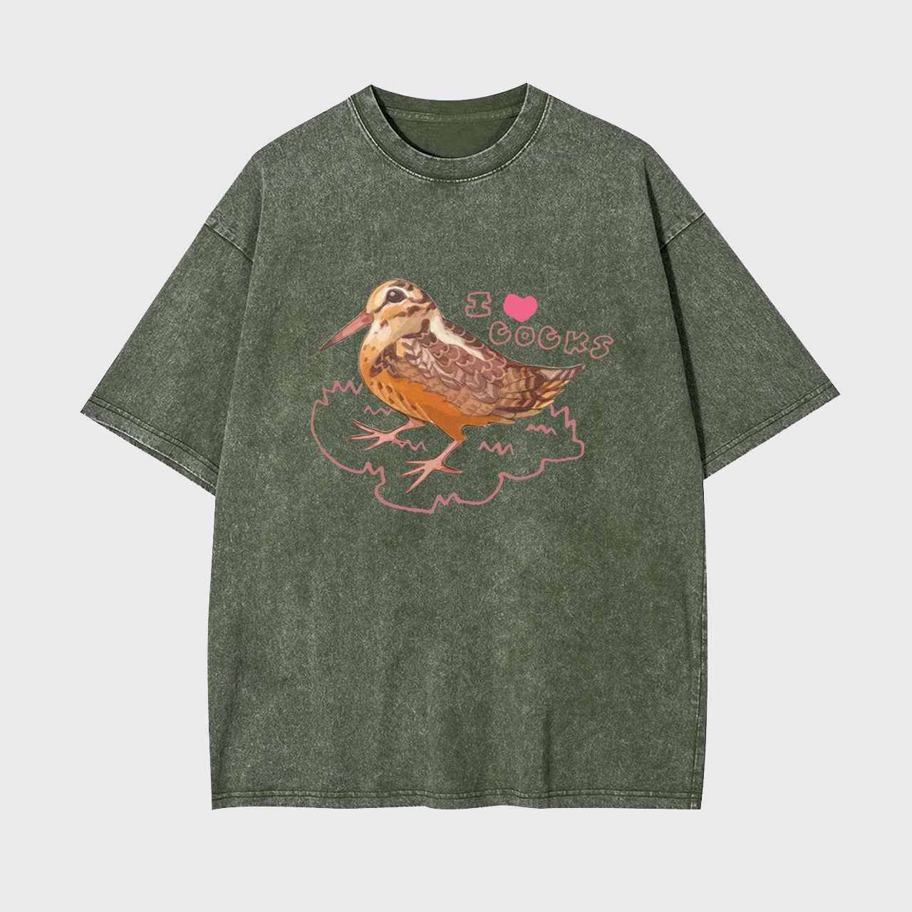 I Love Woodcocks Garment-dye Tees