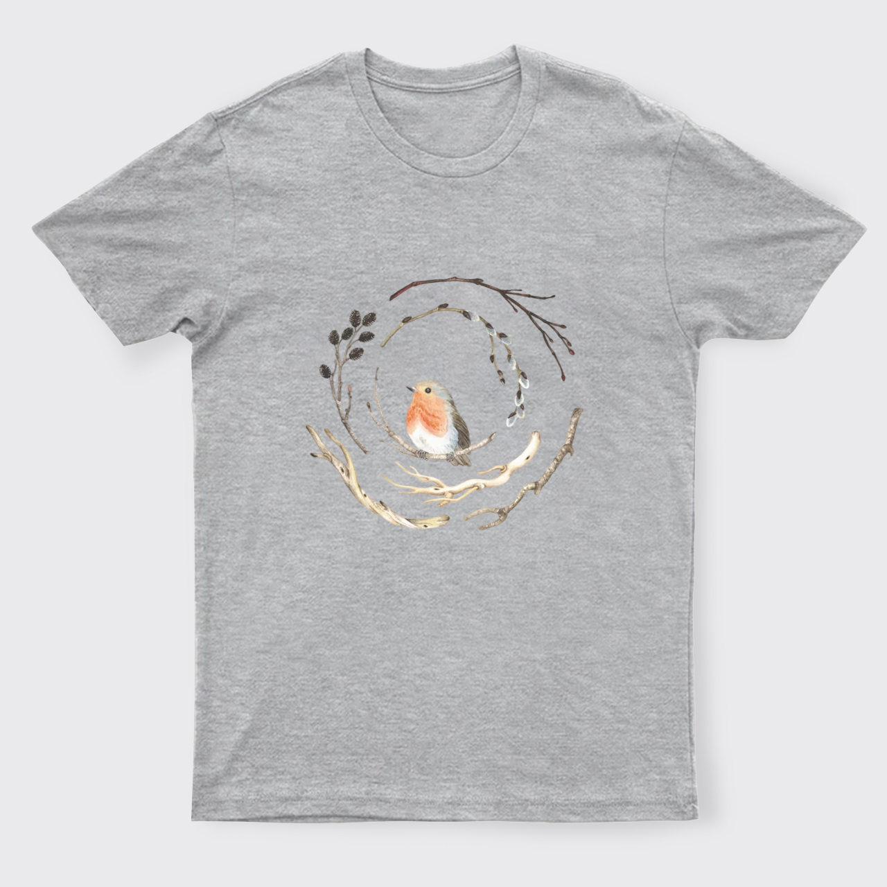 Watercolor Robin Bird T-Shirts