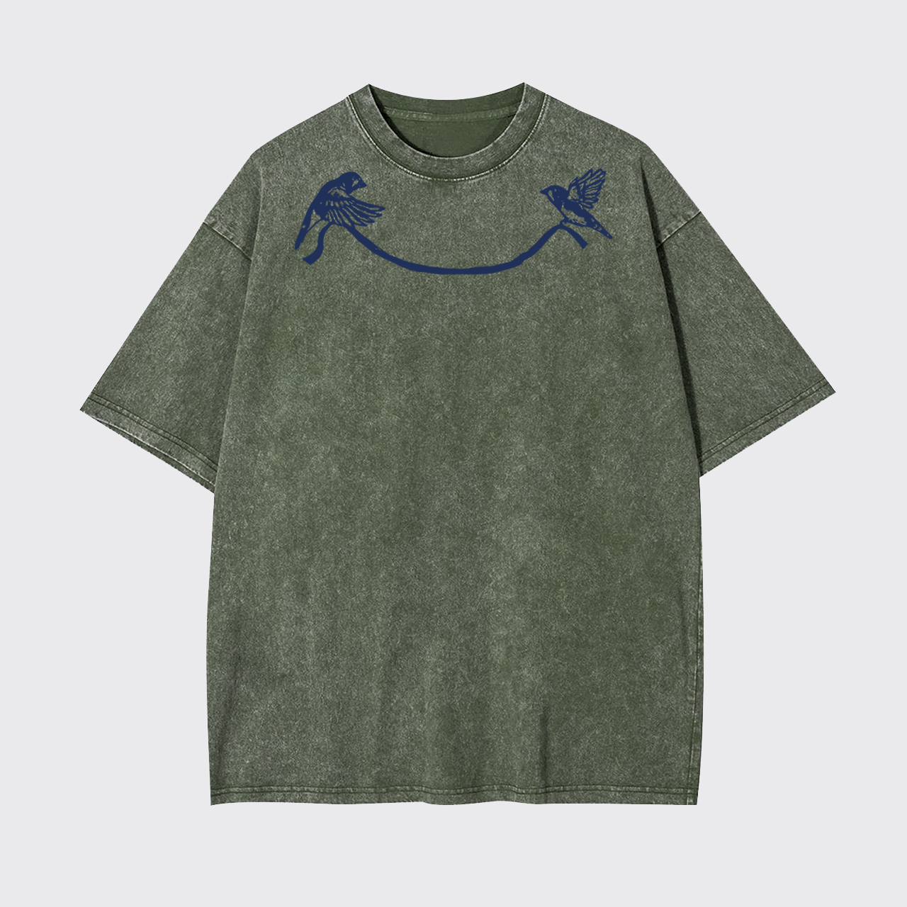 Twin Birds Garment-dye Tees