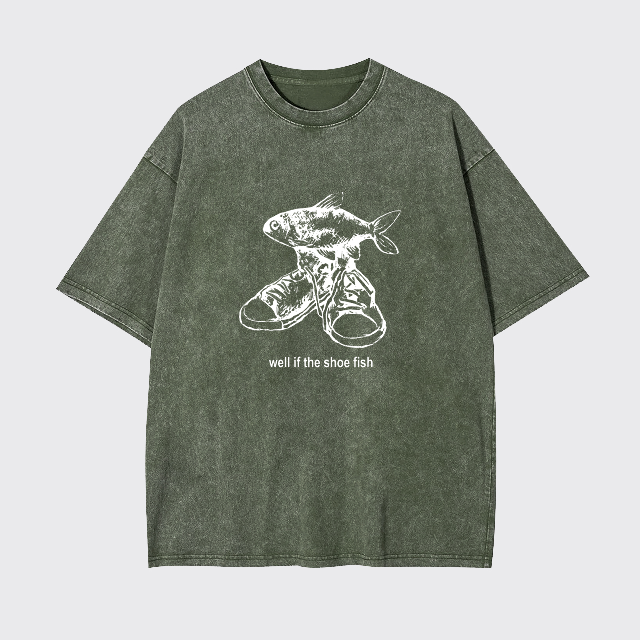 Well If The Shoe Fish Garment-dye Tees