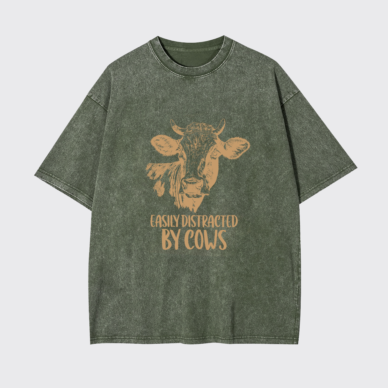 Easily Distracted By Cows Garment-dye Tees
