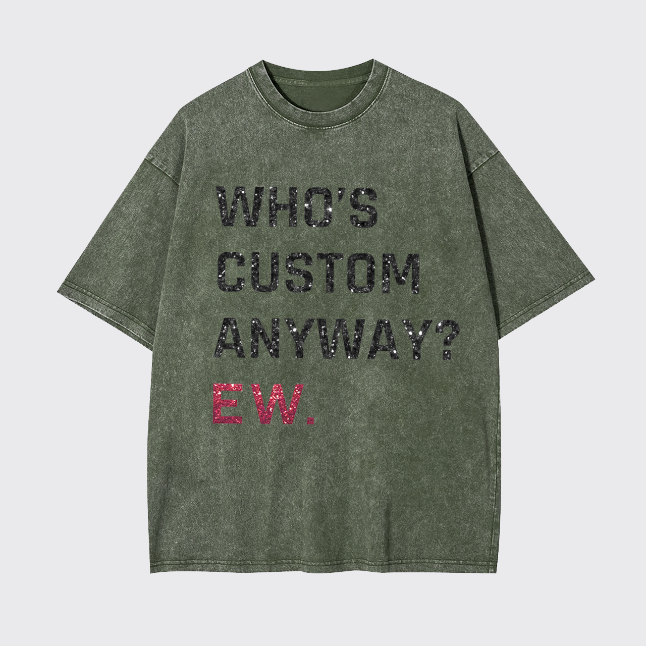 Personalised Who's Anyway Music Garment-dye Tees