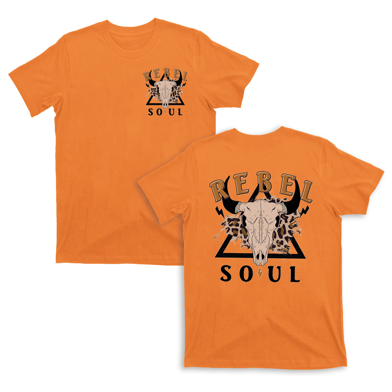 Rebel Soul Lightning Bull T-Shirts