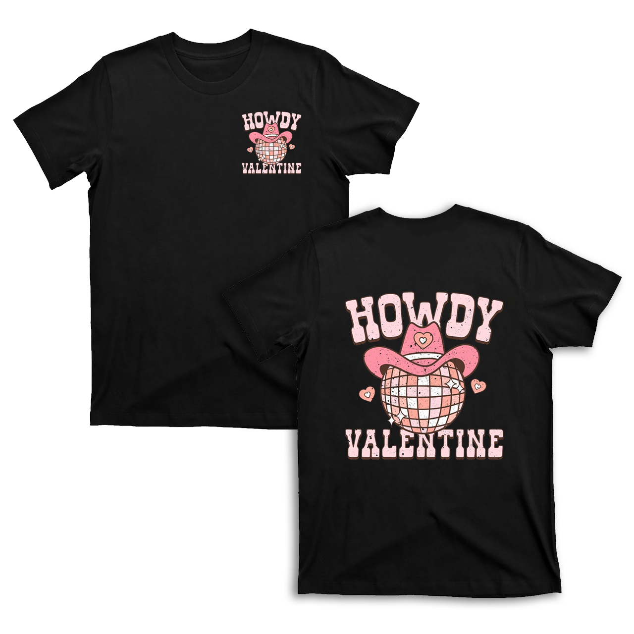 Howdy Valentine Shining Light Ball T-Shirts