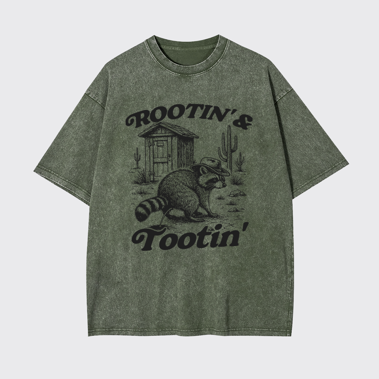 Rootin' and Tootin' Feral Cowboy Garment-dye Tees