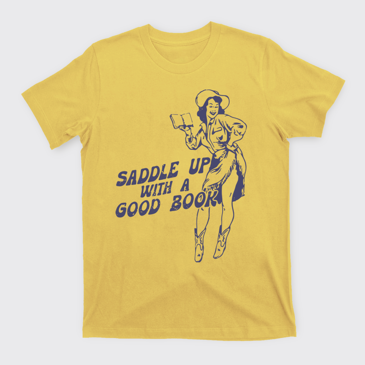 Retro Western Country Bookish Cowgirl T-Shirts