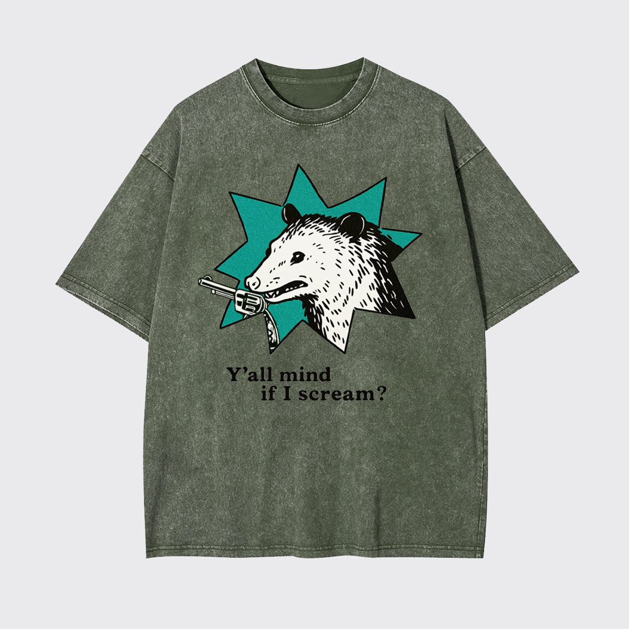 Y'all Mind If I Scream Garment-dye Tees