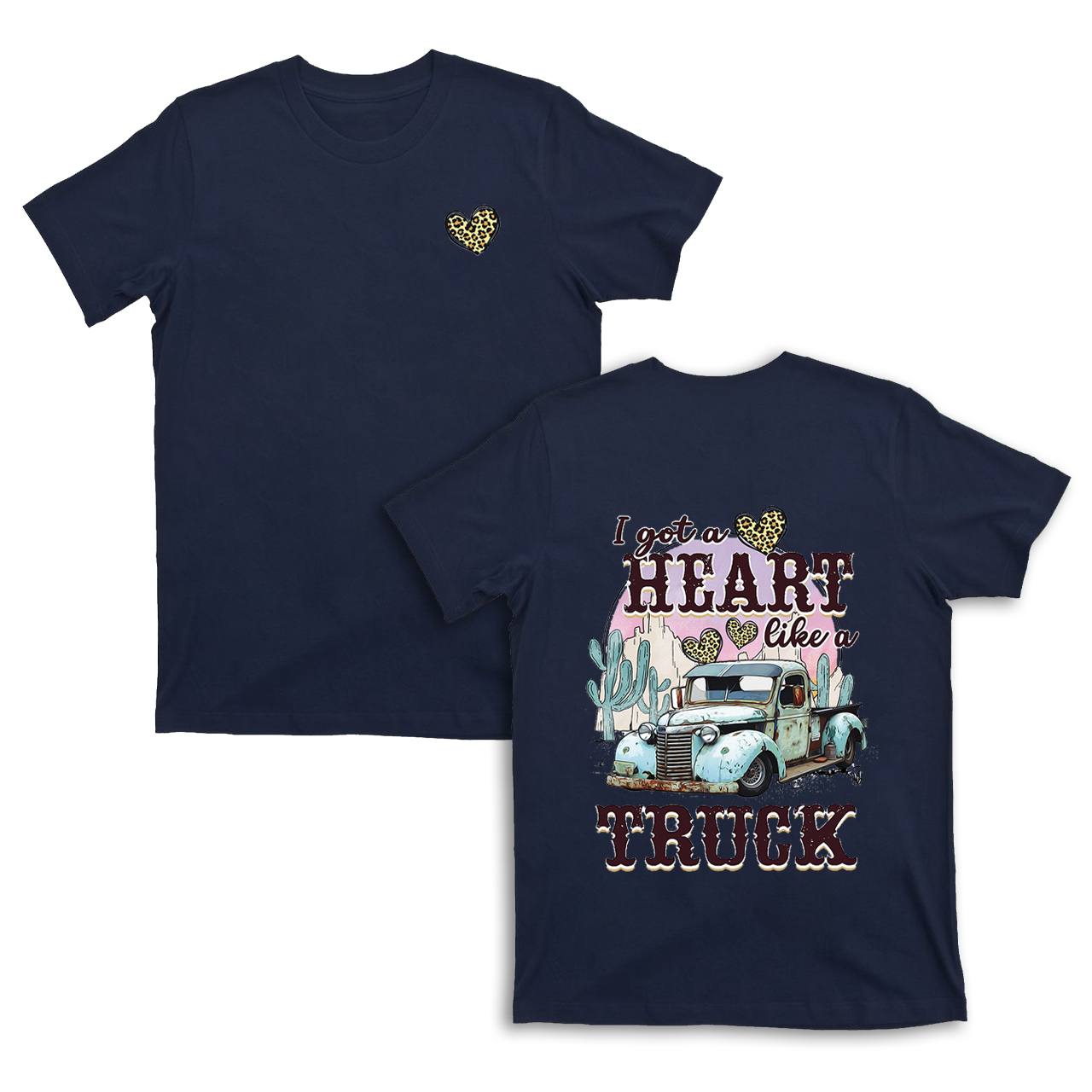 Western I Got A Heart Like A Truck Valentine T-Shirts