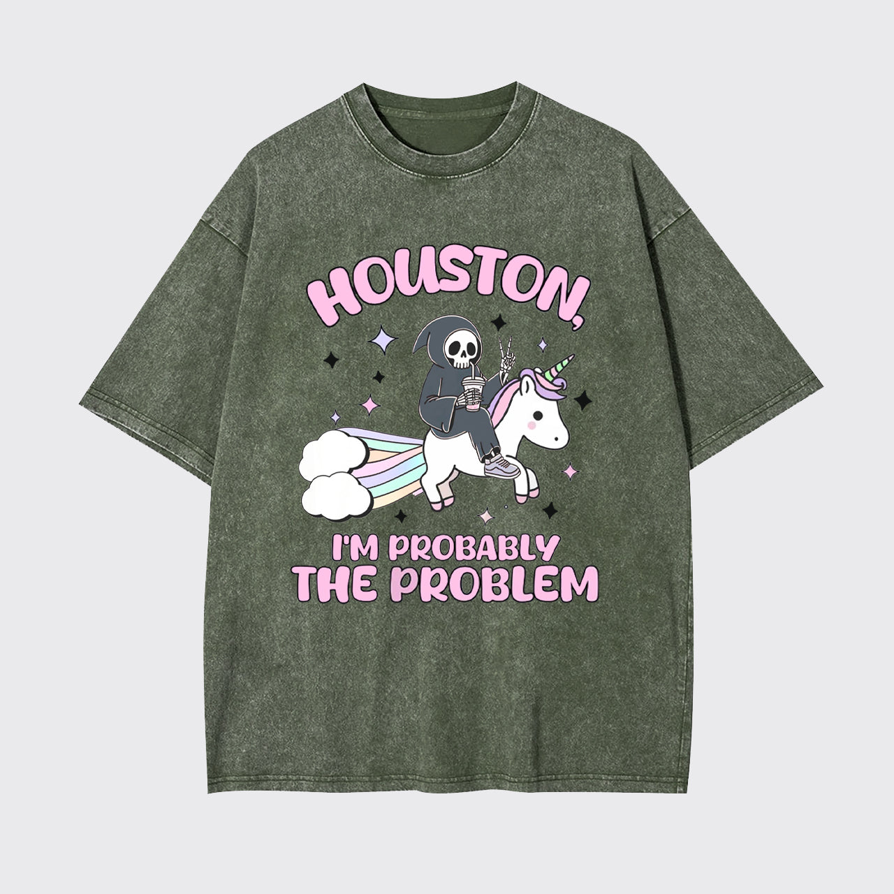 Mental Health-Houston I'm Probably The Problem Garment-dye Tees