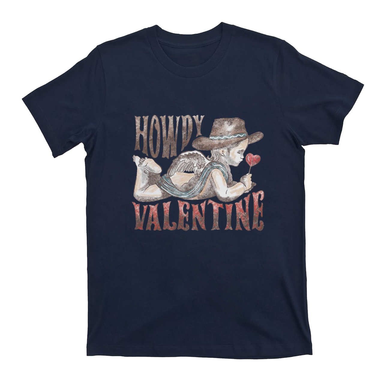 Howdy Cupid Give Courage to All Love Valentine T-Shirts