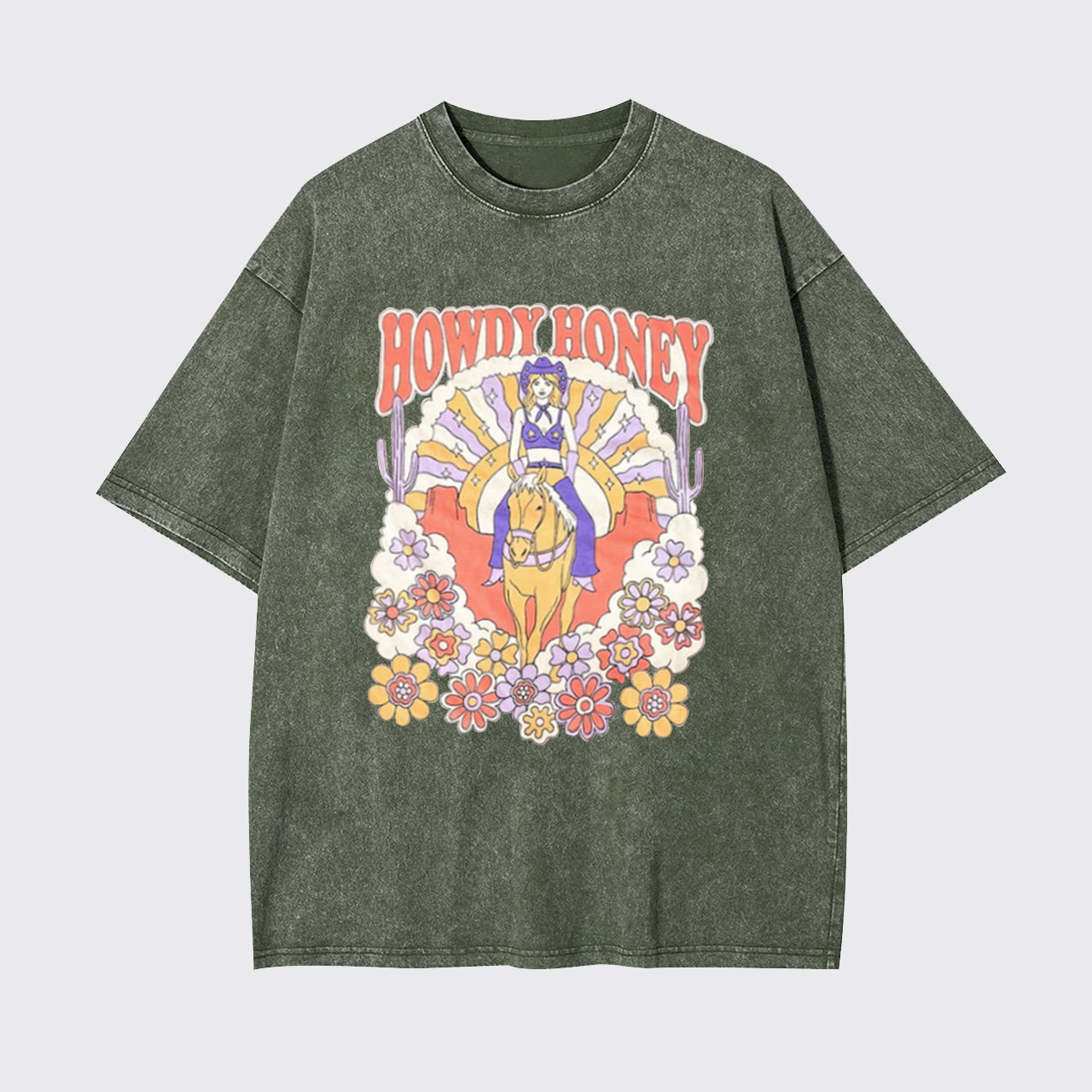 Retro Howdy Honey Garment-dye Tees