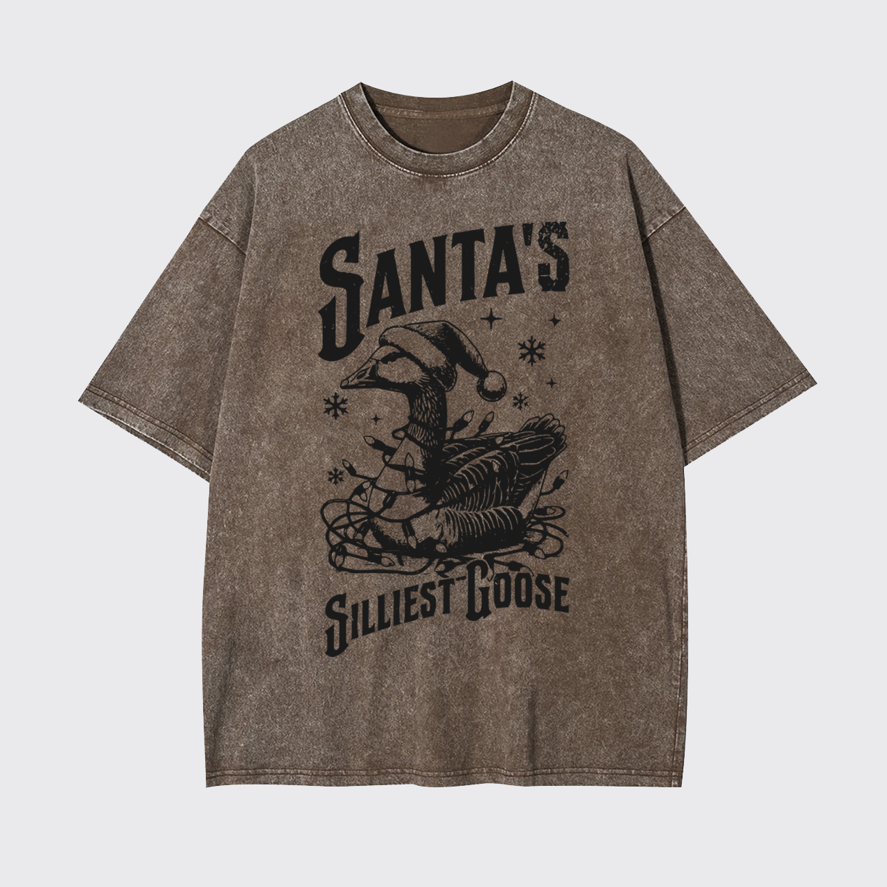 Vintage Santa's Silliest Goose Garment-dye Tees