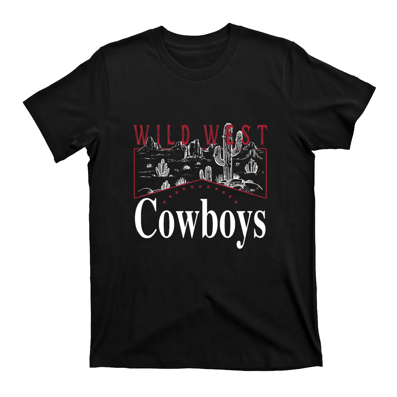 Wild West Desert Cactus Cowboys  T-Shirts