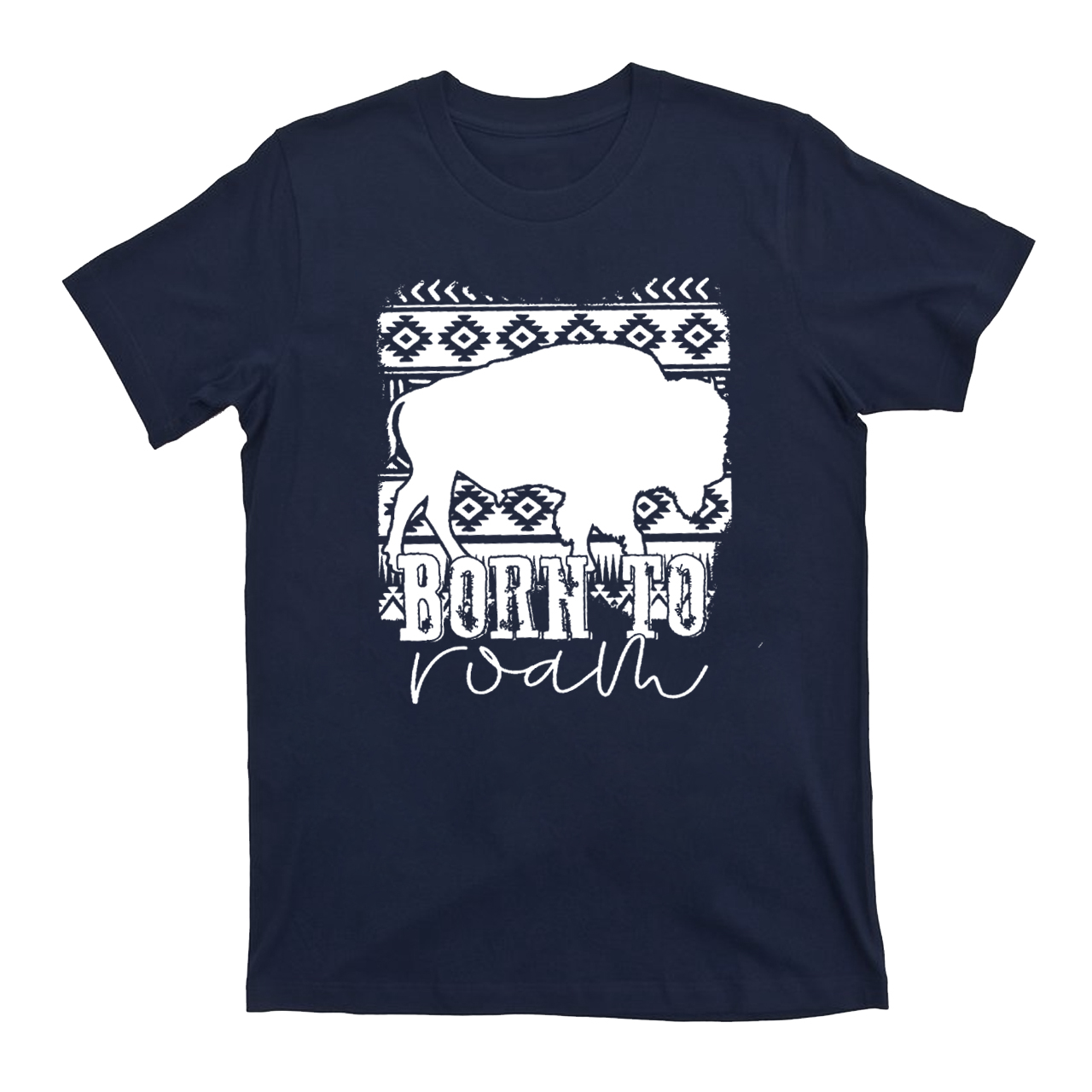 Born to Roam Aztec Buffalo  T-Shirts
