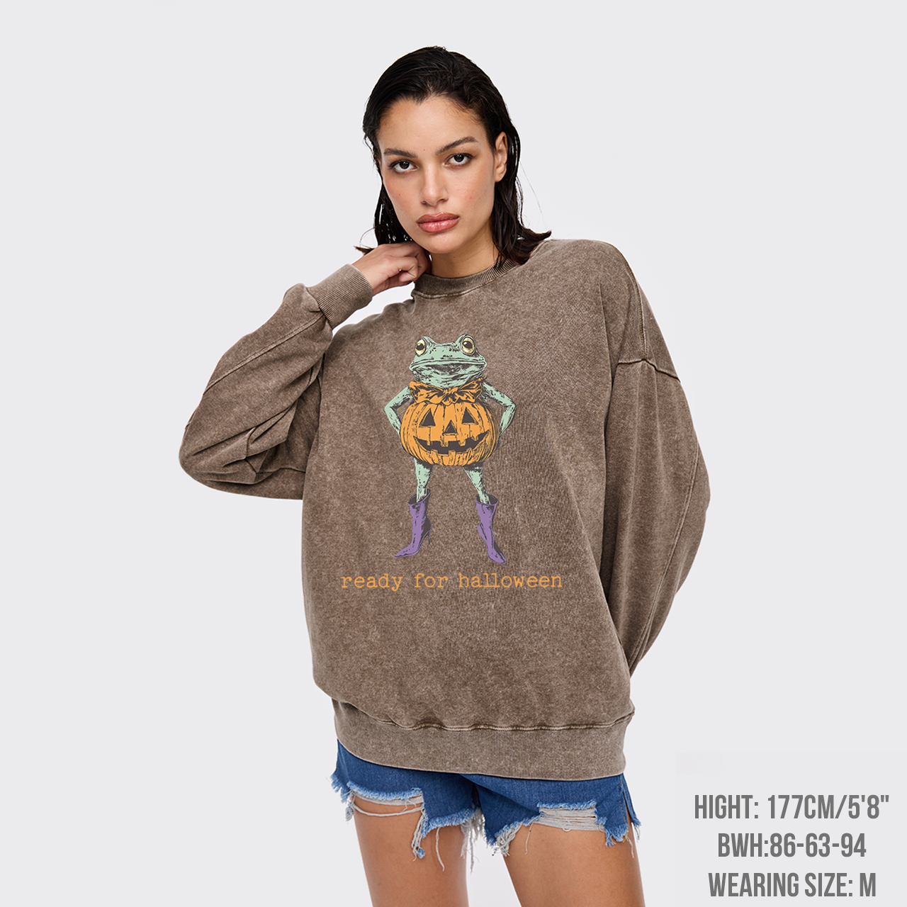 Ready For Halloween Washed Sweatshirts