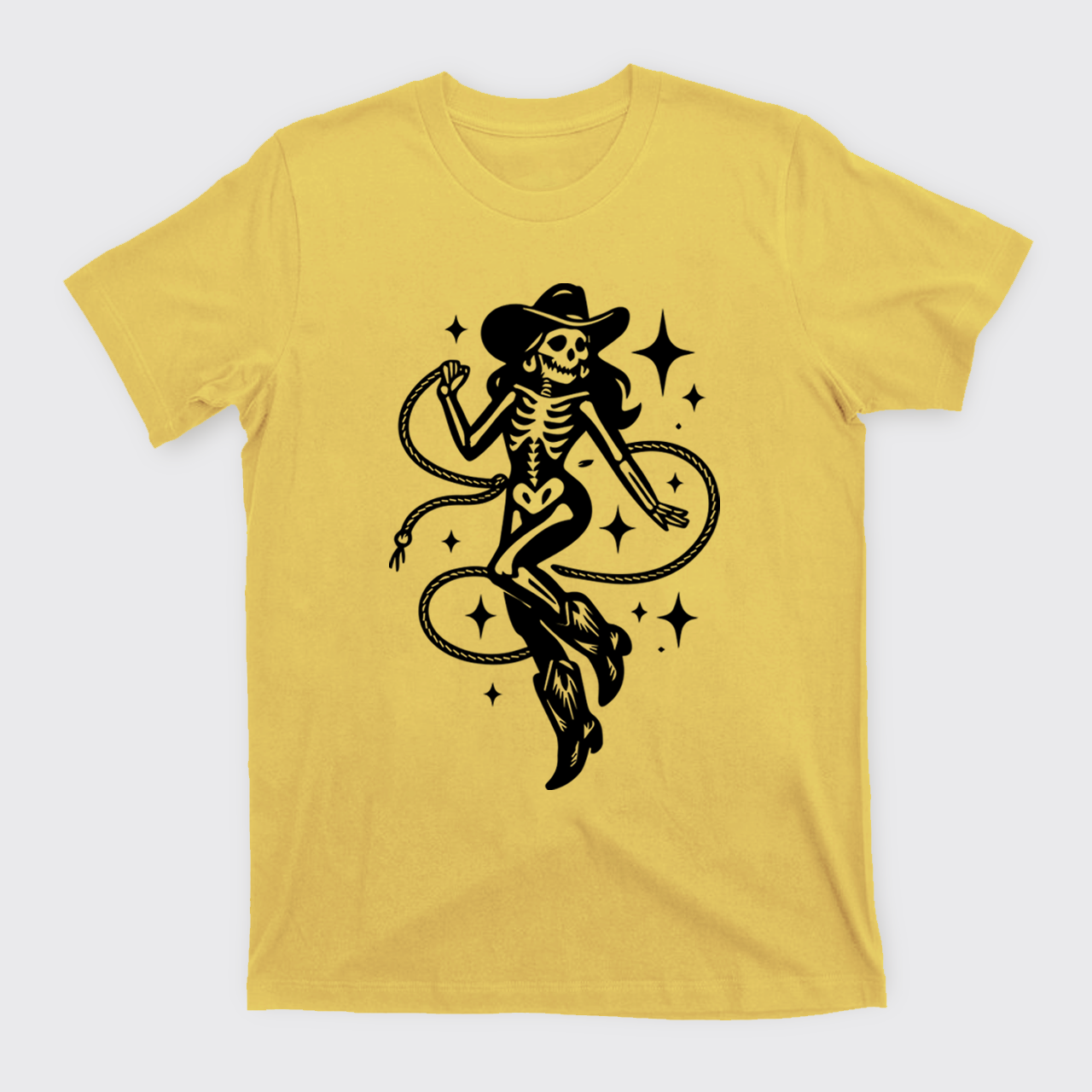 Halloween Skeleton Cowgirl T-Shirts