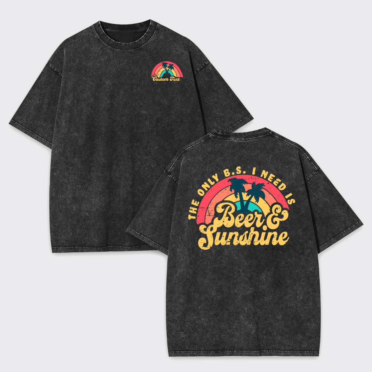 Beer And Sunshine Garment-dye Tees