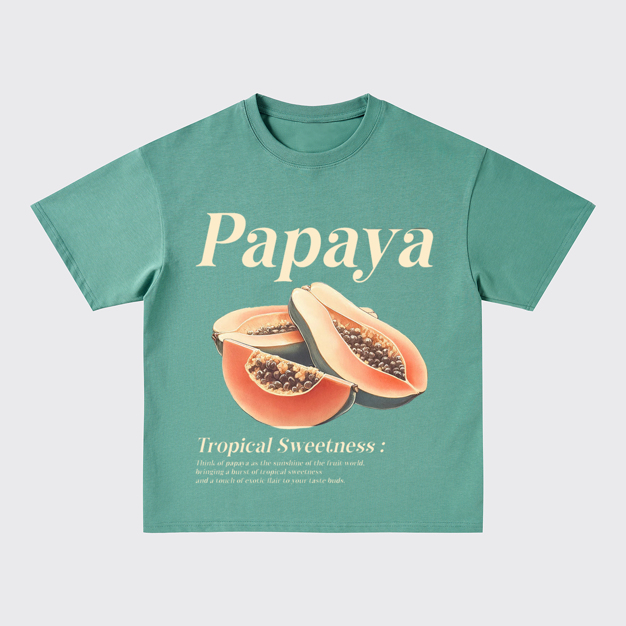 Retro Style-Fresh Papaya Oversize T-Shirts