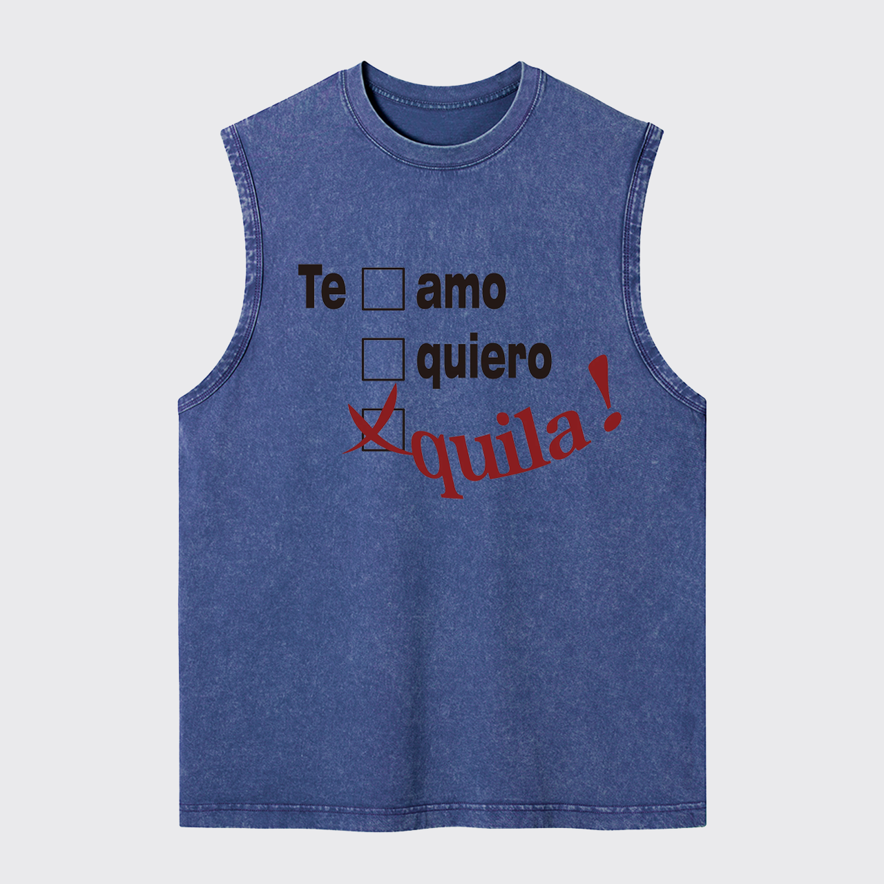 Tequila Lover Washed Tanks