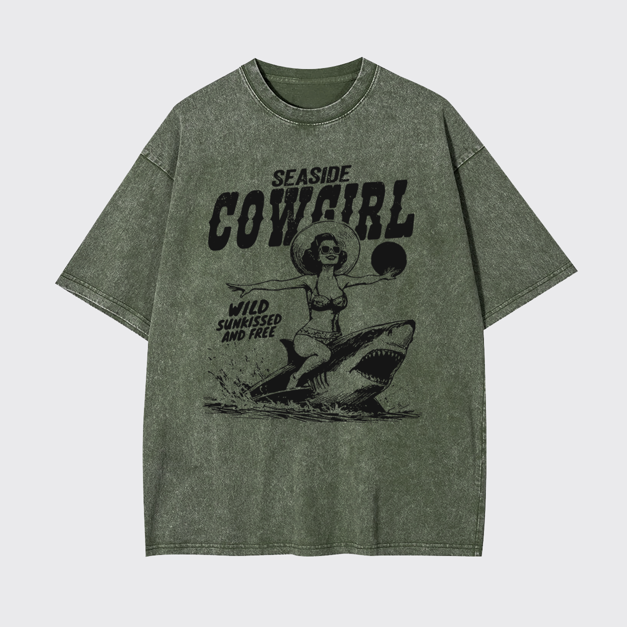 Seaside Cowgirl Wild Garment-dye Tees
