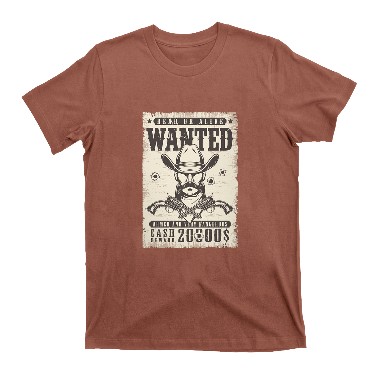 Vintage Wanted Wild West Poster T-Shirts