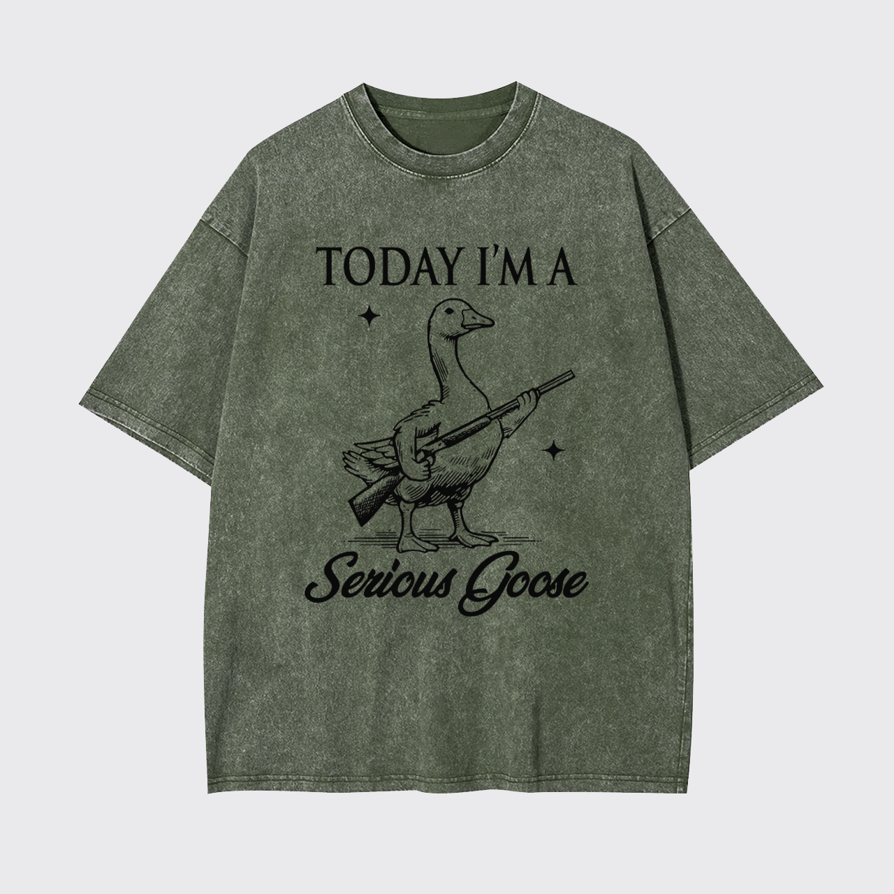 Today I'm Serious Goose Garment-dye Tees