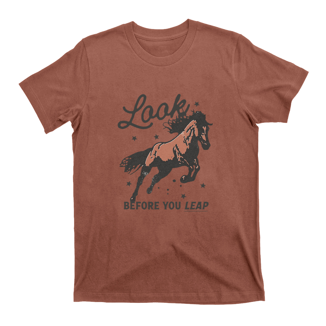 Look Before You Leap Southern Western Cowboy T-Shirts