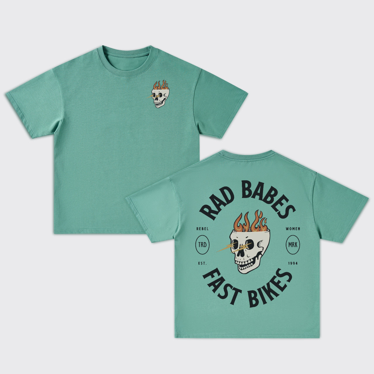 Babes Fast Bikes Oversize T-Shirts