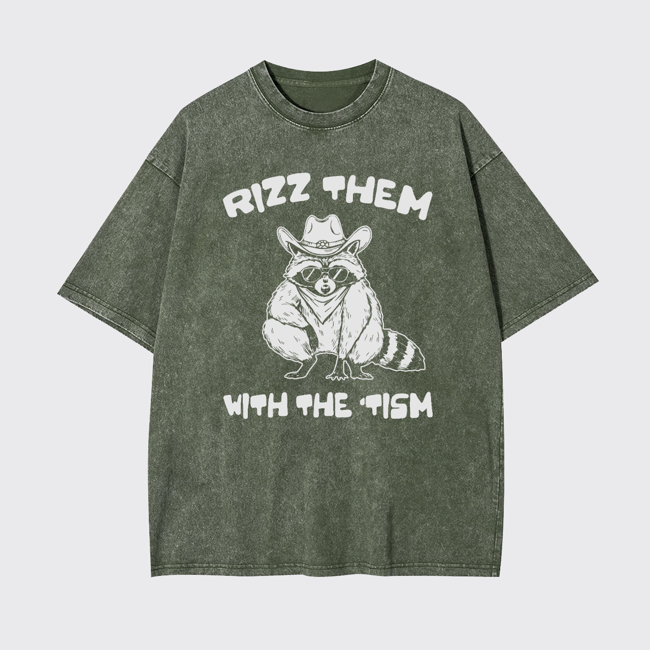 Funny Tism Raccoon Garment-dye Tees