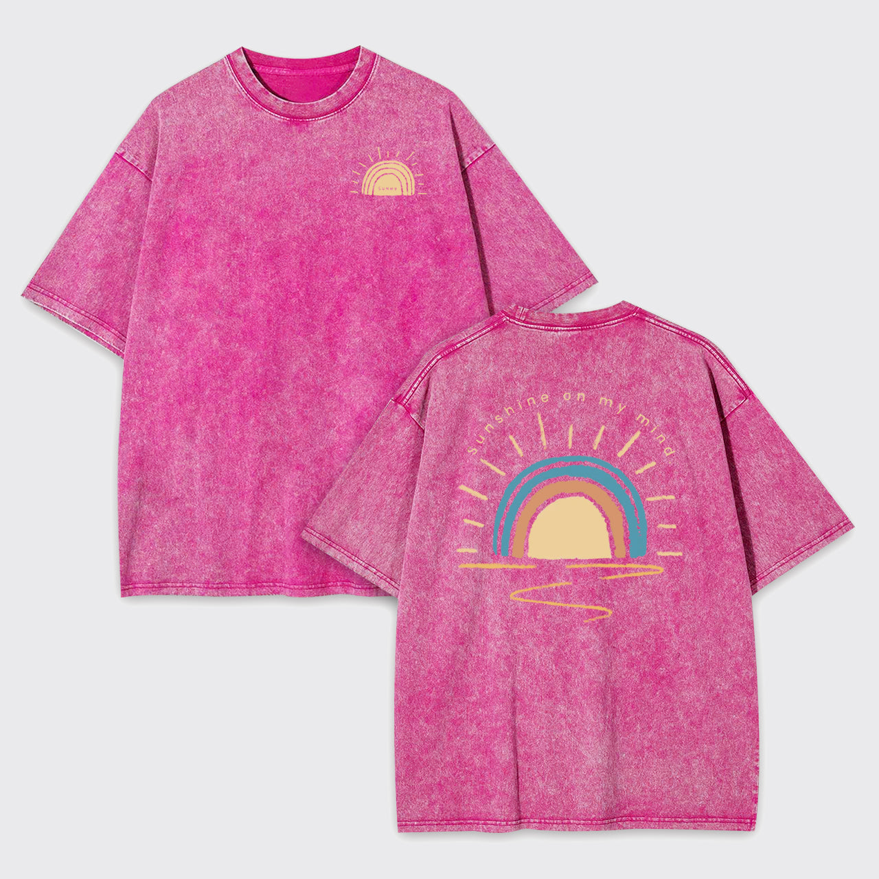 Retro Sun Shine On My Mind Garment-dye Tees