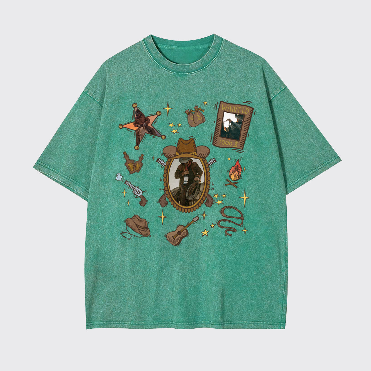 Custom Photo Birthday Gifts Garment-dye Tees