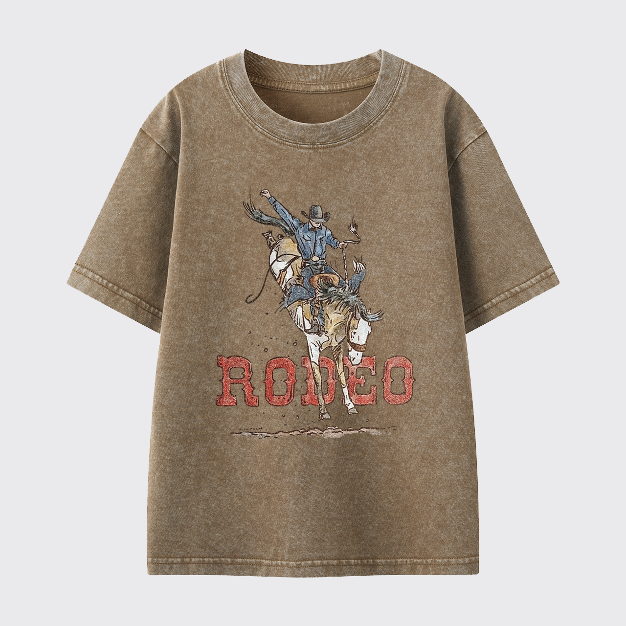 Rodeo Bronc Washed Toddler T-shirt
