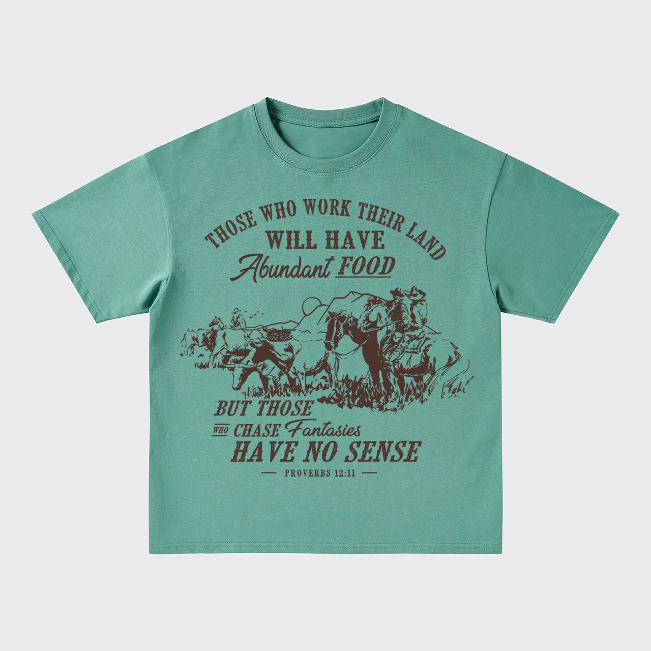 Those Who Work Land Will Have Food Oversize T-Shirts