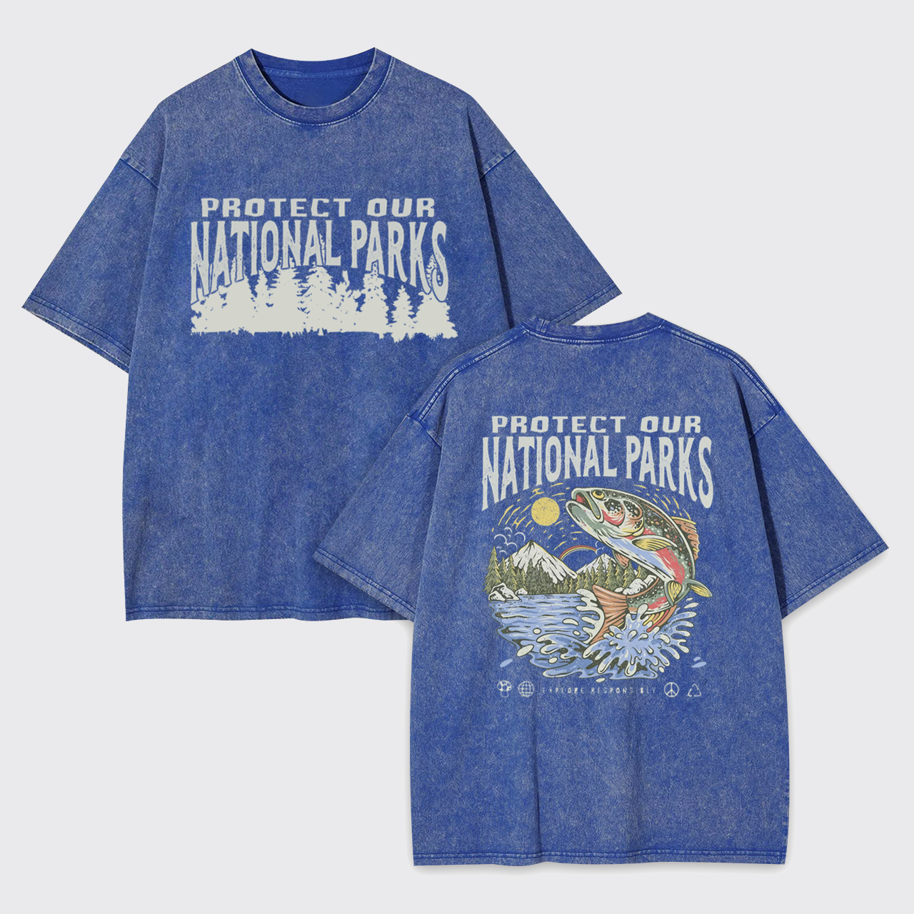 National Parks Fish Garment-dye Tees