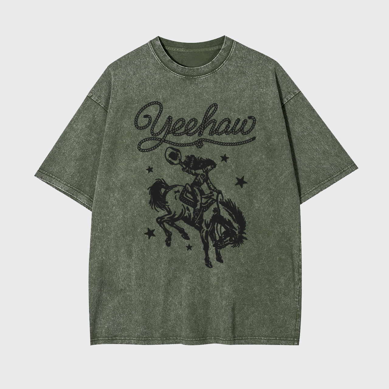 Yeehaw Cowgirl Garment-dye Tees