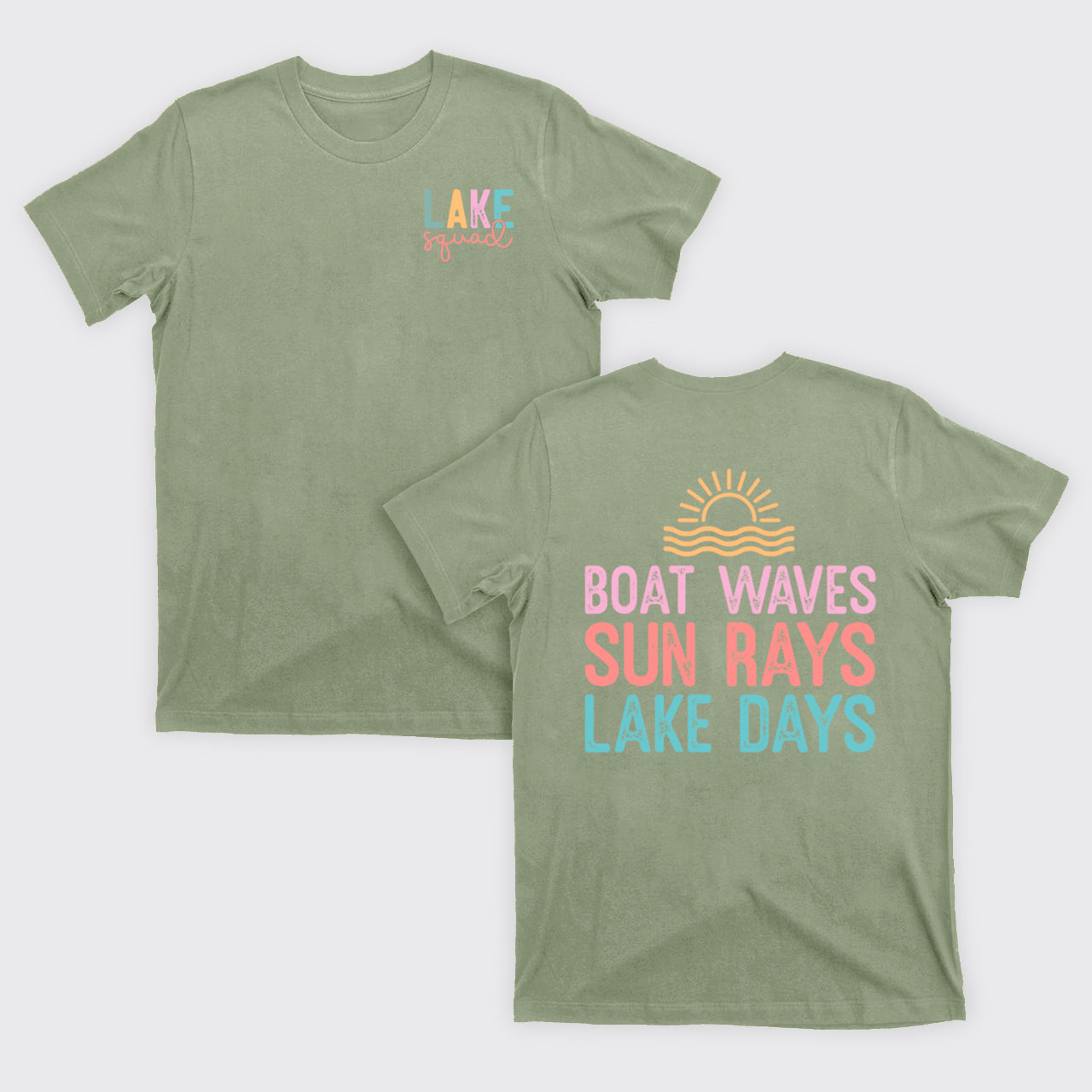 Lake Squad, Boat Waves Sun Rays Lake Days T-Shirts