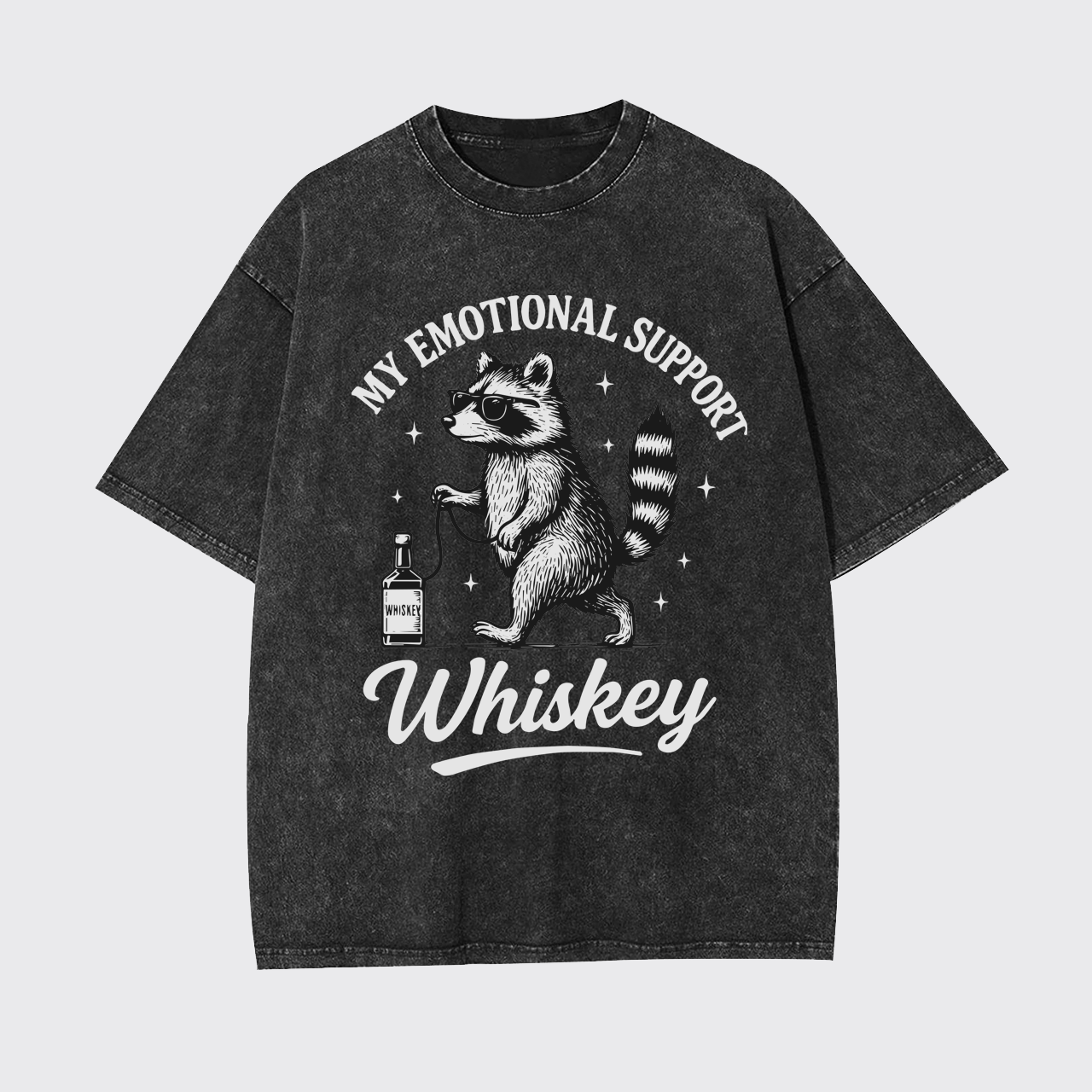 My Emotional Support Whiskey Garment-dye Tees