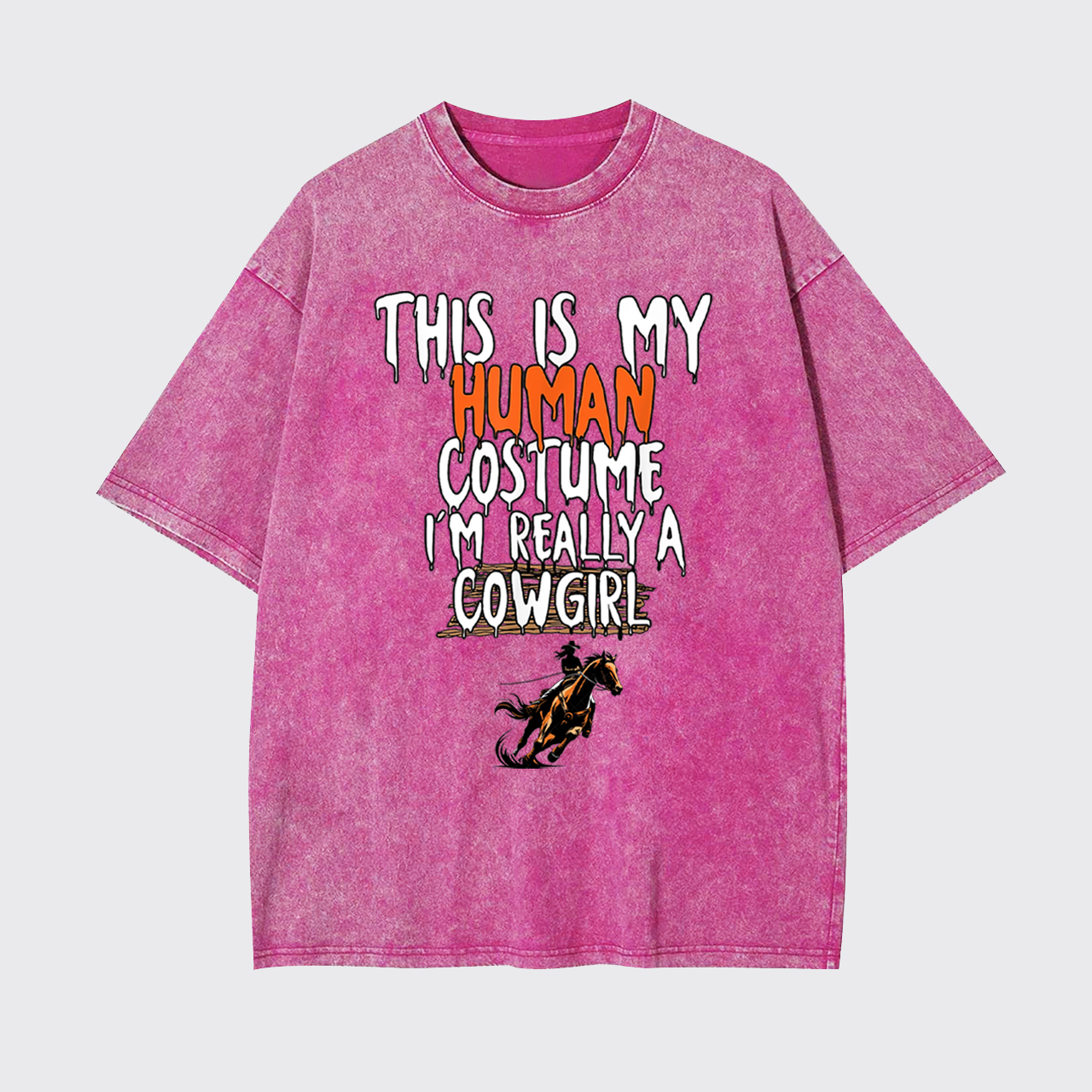 Halloween I'm Really A Cowgirl Garment-dye Tees