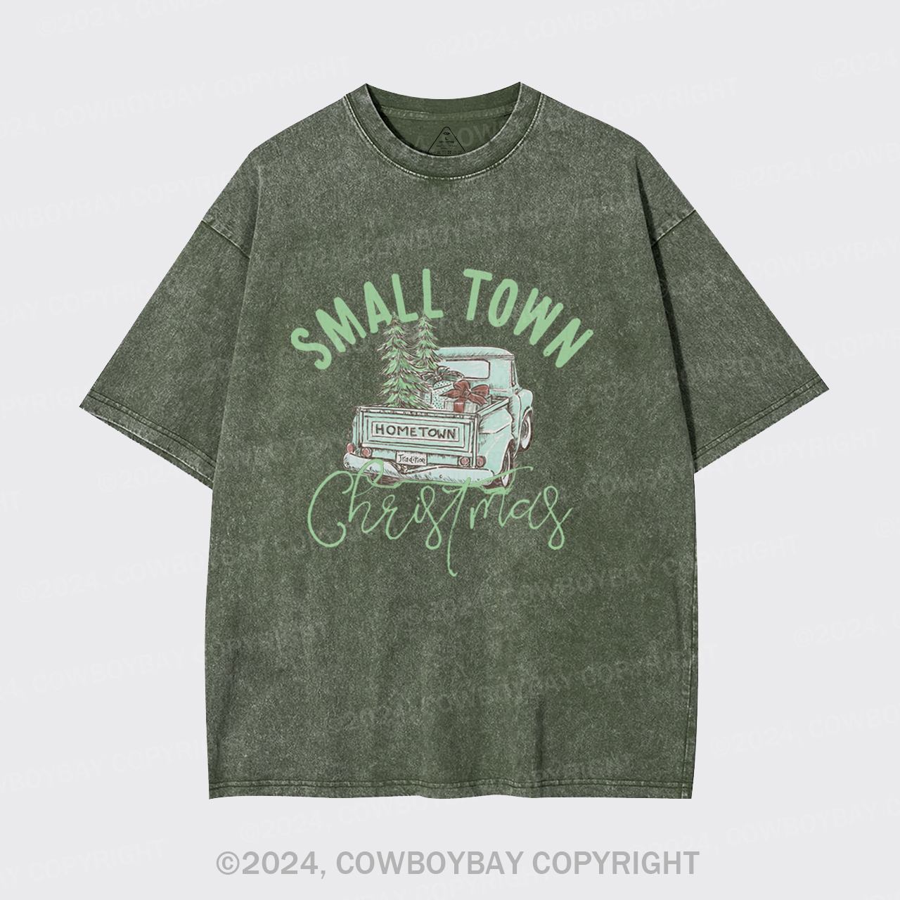 Small Town Christmas Garment-dye Tees