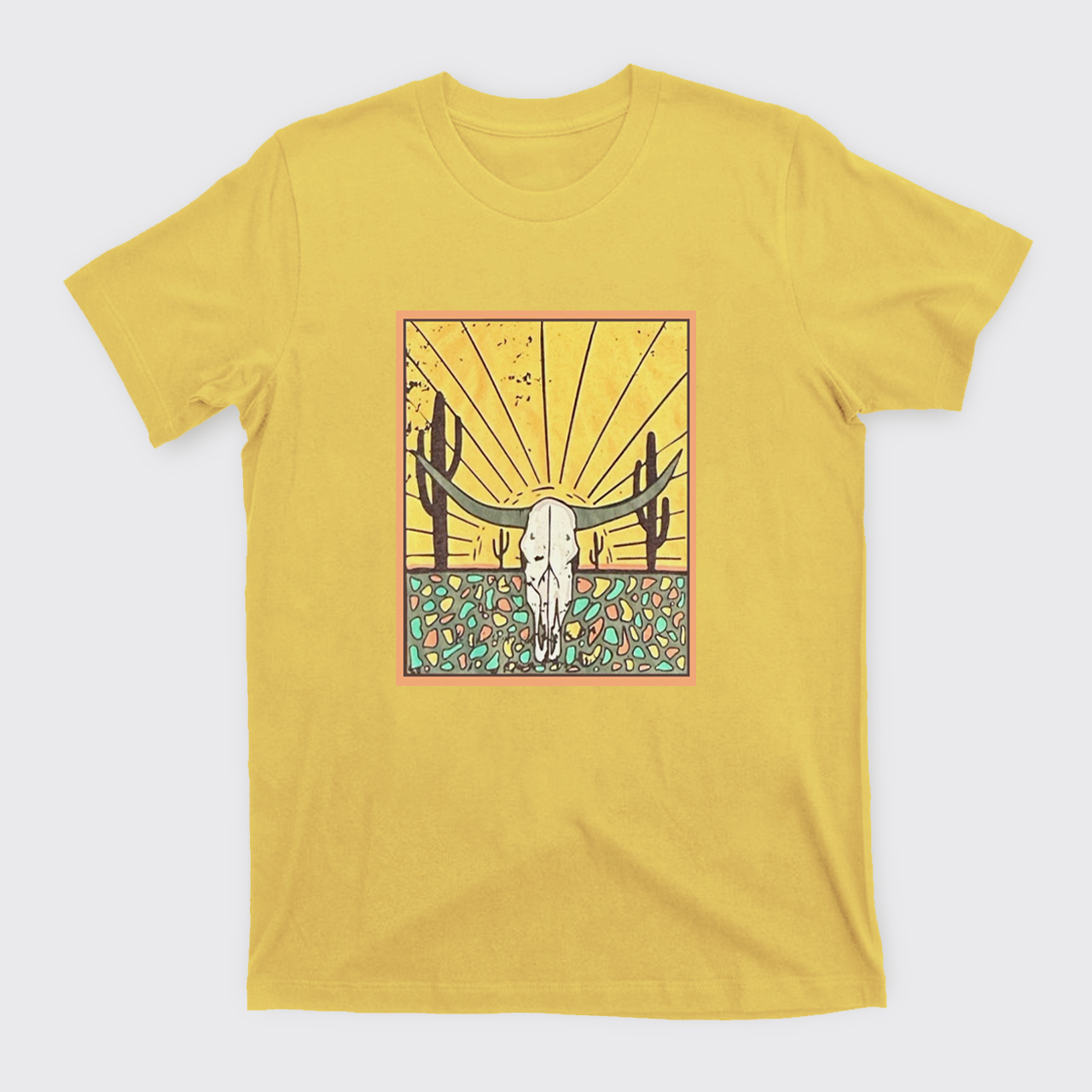 Wild Cow Skull T-Shirts