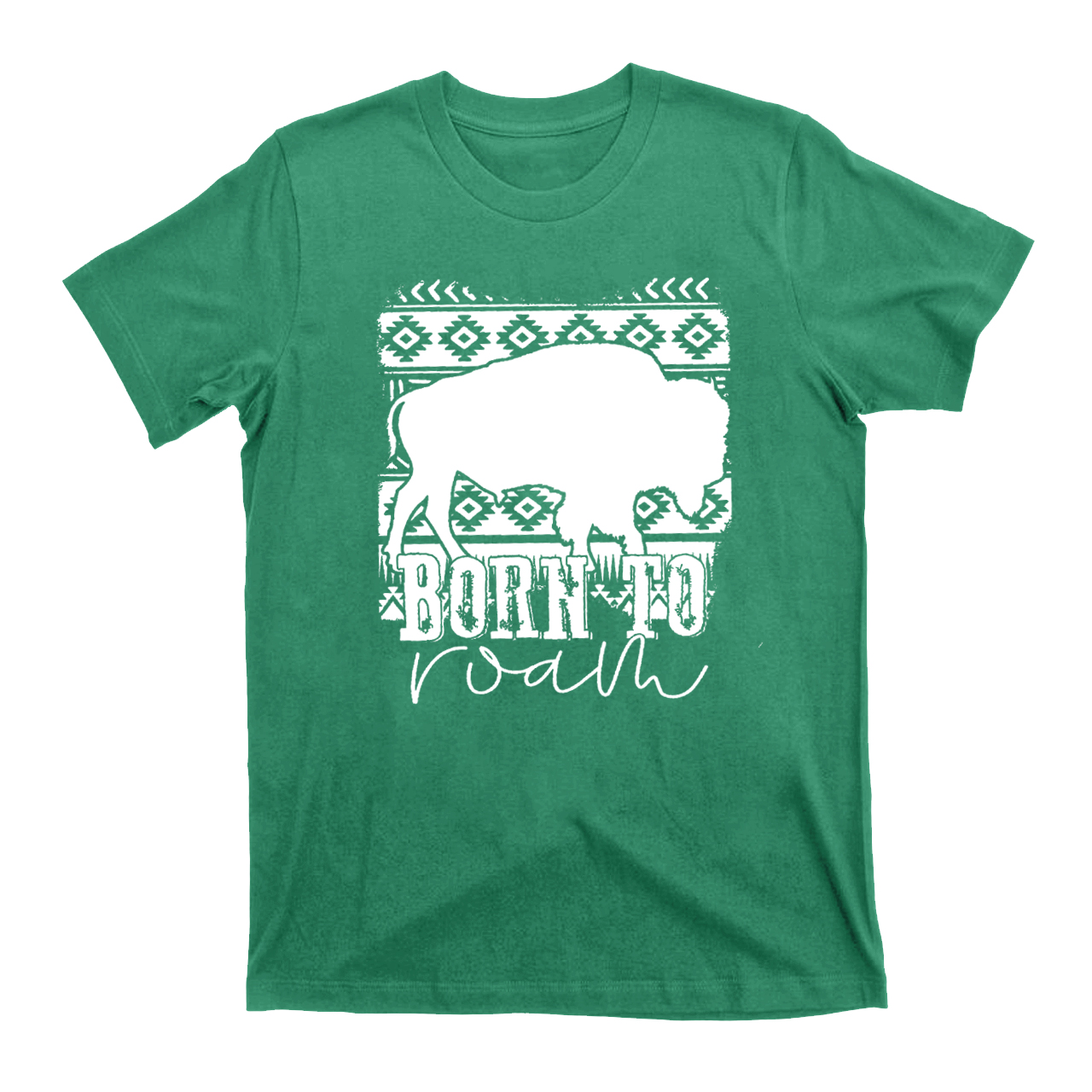 Born to Roam Aztec Buffalo  T-Shirts