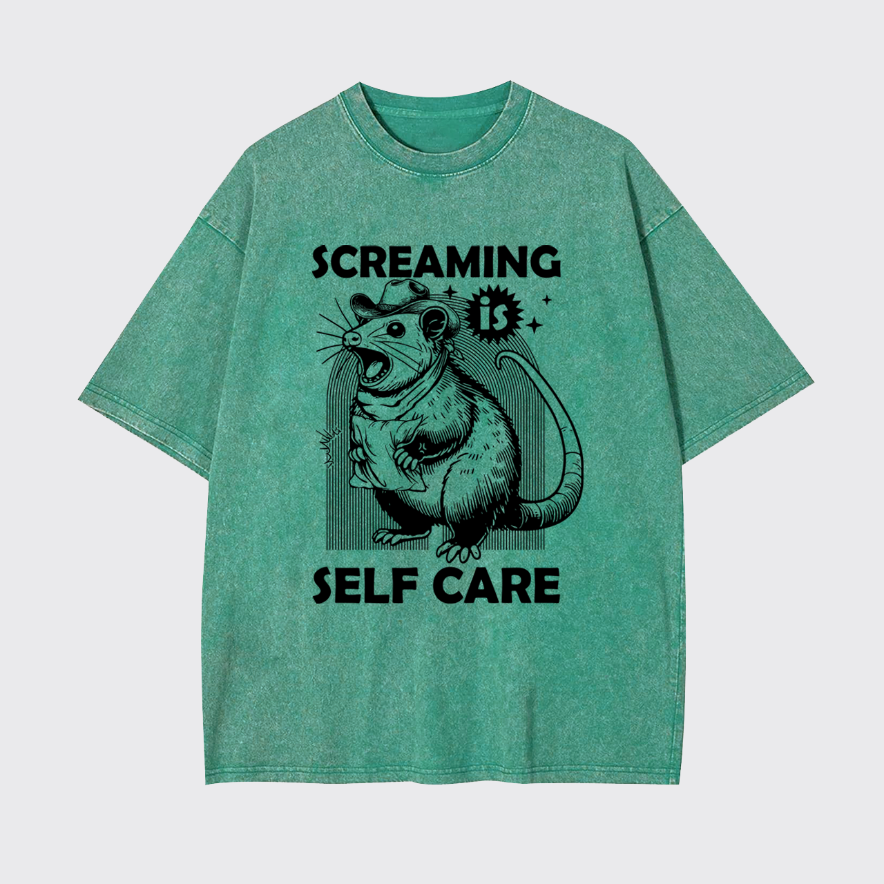 Screaming Is Selfcare Garment-dye Tees