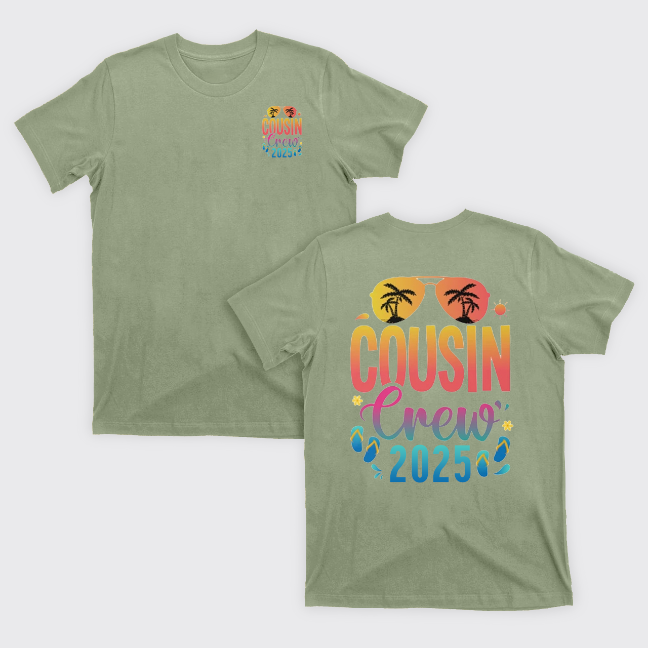 Cousin Crew 2025 Family Summer Vacation T-Shirts