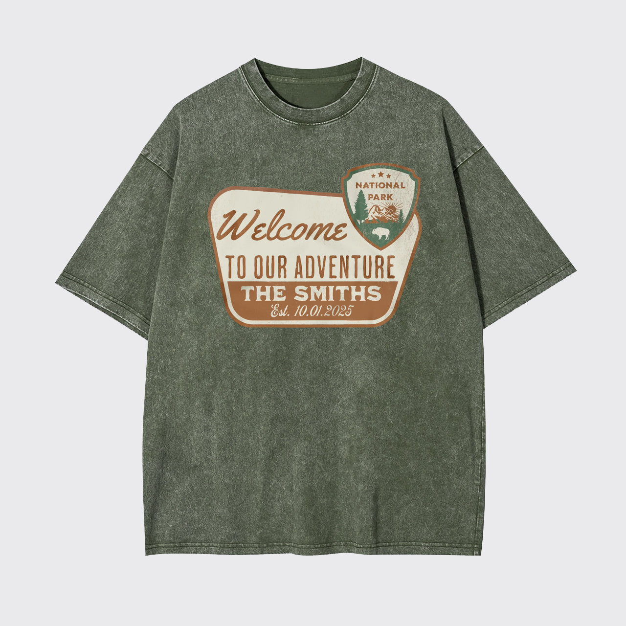 Personalized National Park Sign Garment-dye Tees